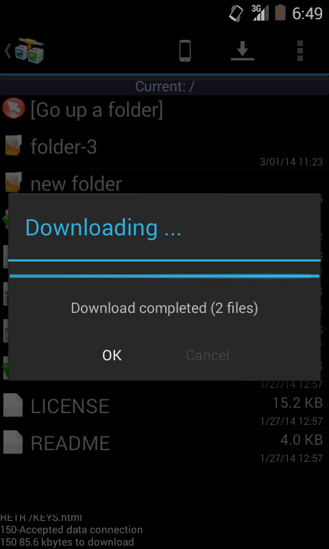    AndFTP (your FTP client)- screenshot  