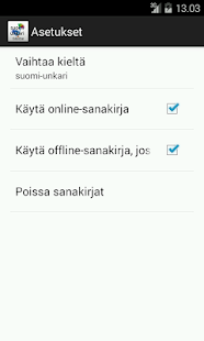 Finnish-Hungarian Dictionary Screenshots 4