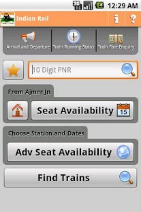 Indian Rail Info App