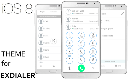 ExDialer Theme IOS 8