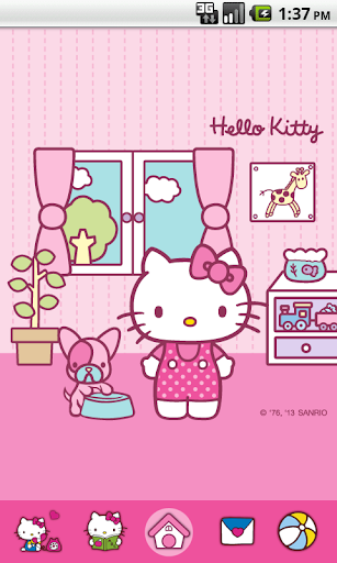 Hello Kitty Pink Room Theme