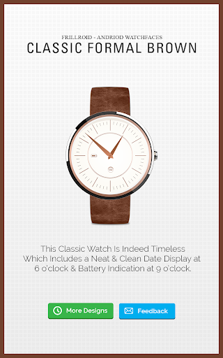 Brown Watch Face for Moto 360