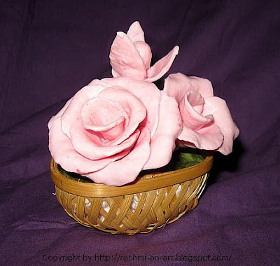 Soap Flower-Pink Roses