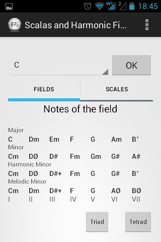 Scales and Harmonic Field