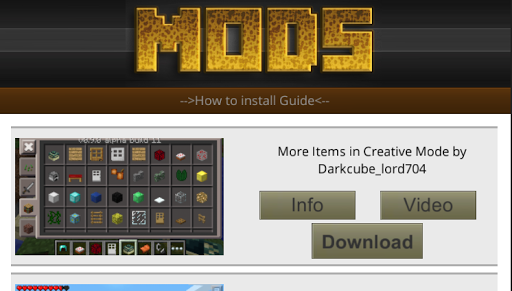 Mods for Minecraft PE