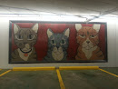 Murale Trois Chats
