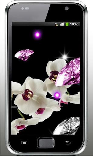 Orchid Diamonds live wallpaper