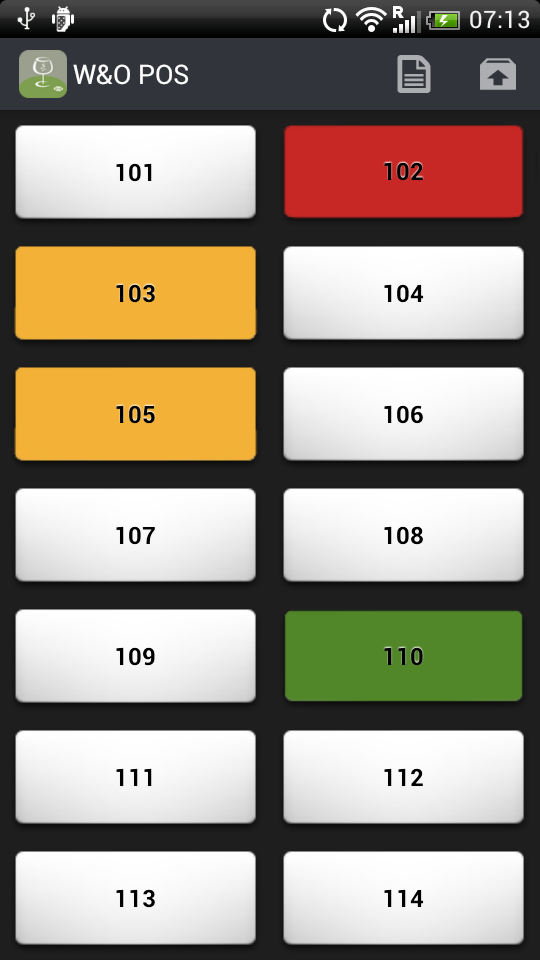 Android application Restaurant Point of Sale - W&O POS (Pro) screenshort