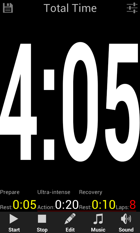 Android application Sports Timer Unlocker screenshort