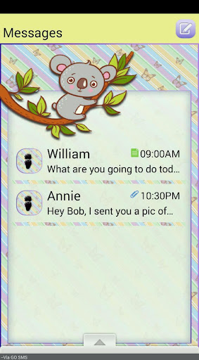 ButterflyKoala GO SMS THEME