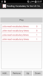 Reading Vocab for Civics Test poster 1