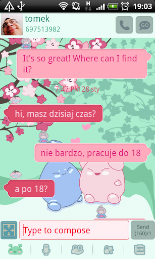 GO SMS Pro Japan Garden Theme