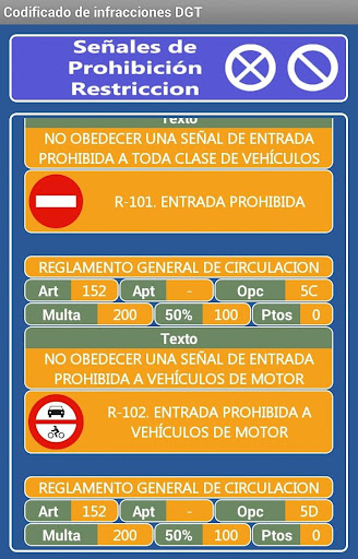 【免費生產應用App】Codificado infracciones DGT-APP點子