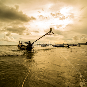 Boat Taxi by Rickey Ong - Transportation Boats
