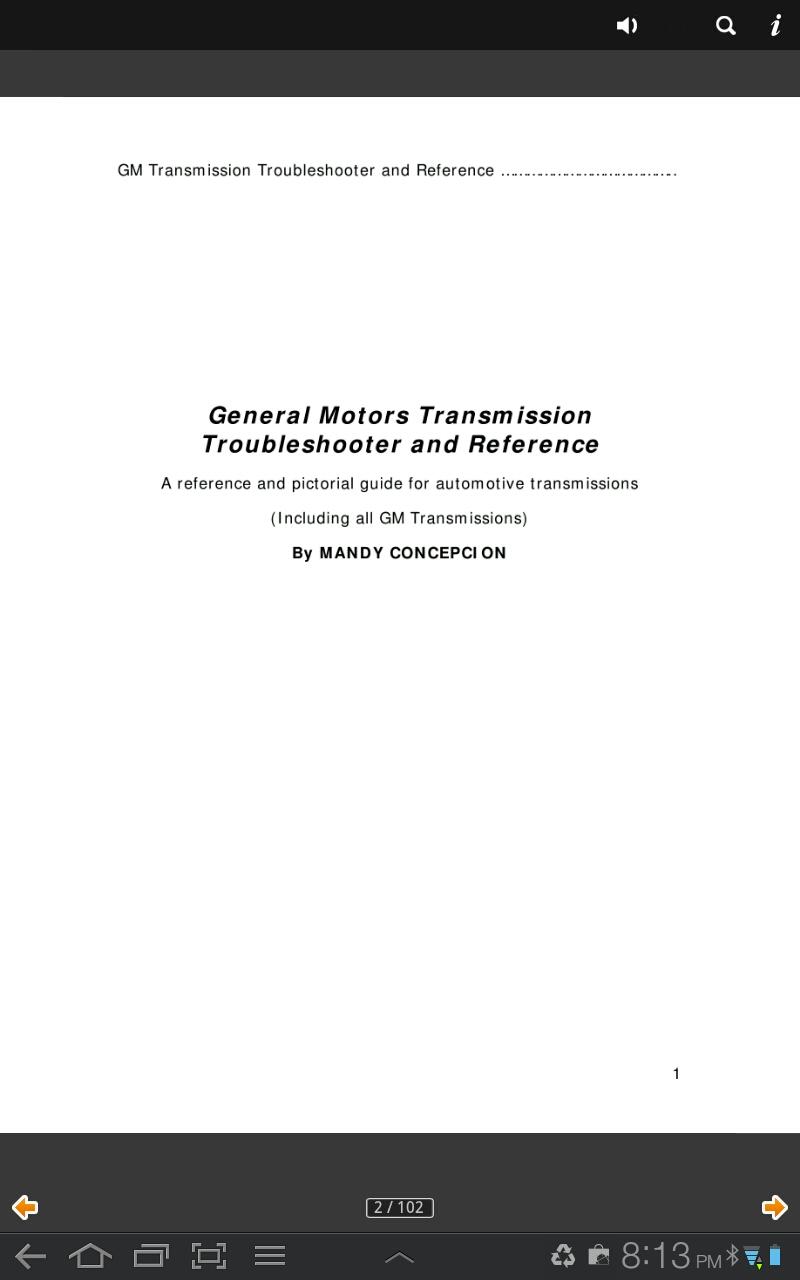 GM Transmission Troubleshooter Screen 3