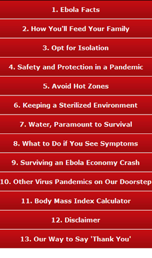 【免費健康App】EBOLA Survival Guide-APP點子