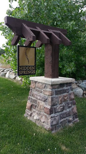 Hidden Springs Sign