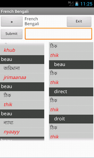 French Bangla Dictionary