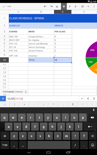  Google Sheets- screenshot thumbnail 