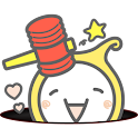 Emon’s　Hammer!　(Whac-A-Mole ) logo