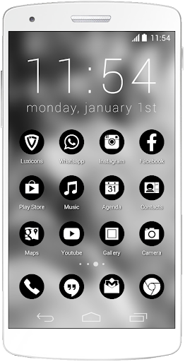 Luxicons Clean Black White