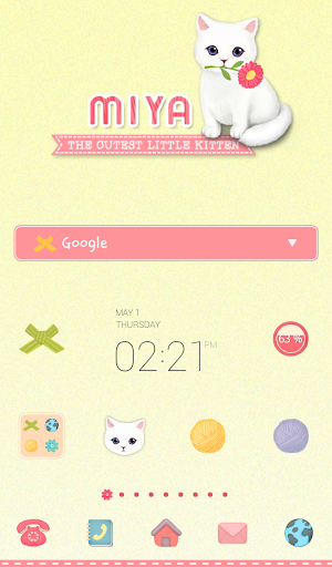 baby cat miya dodol theme