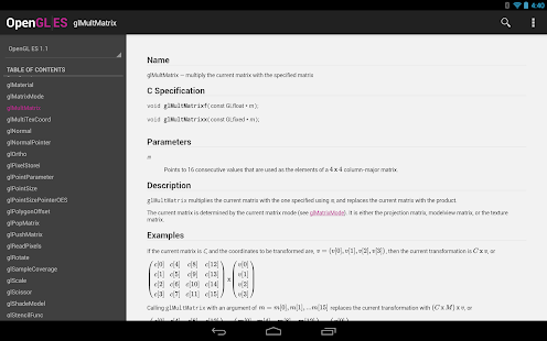 OpenGL ES Reference