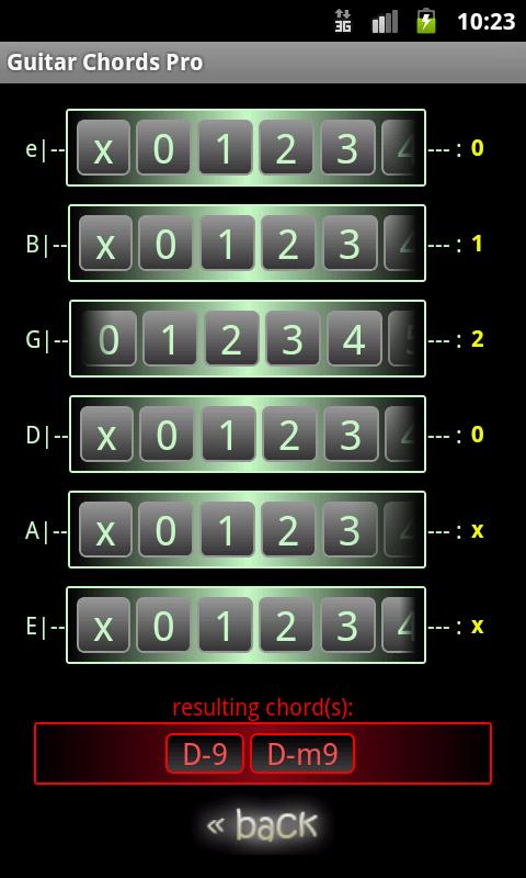 Guitar Chords Pro Screen 3