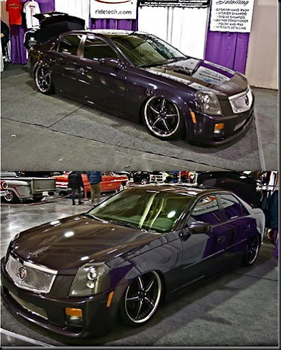 Here is a picture of a 2006 Cadillac CTS sporting the Foose DF5 Black 