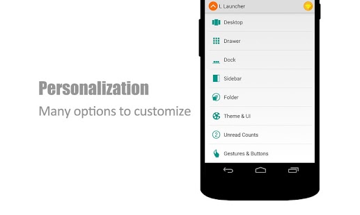 L Launcher - Lollipop Launcher - screenshot