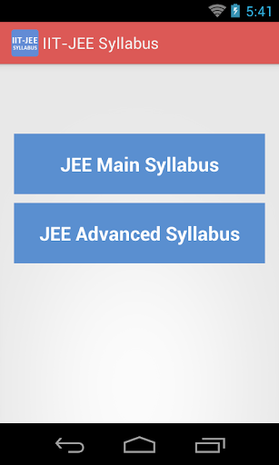 IIT - JEE Syllabus