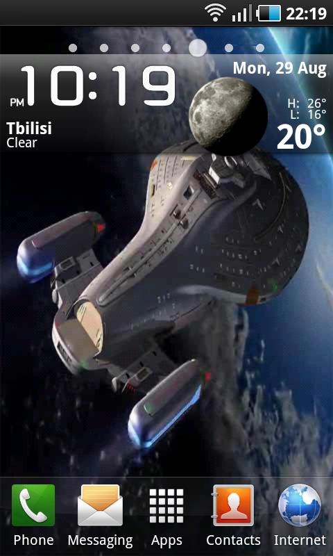 Android application Star Trek Voyager LWP screenshort