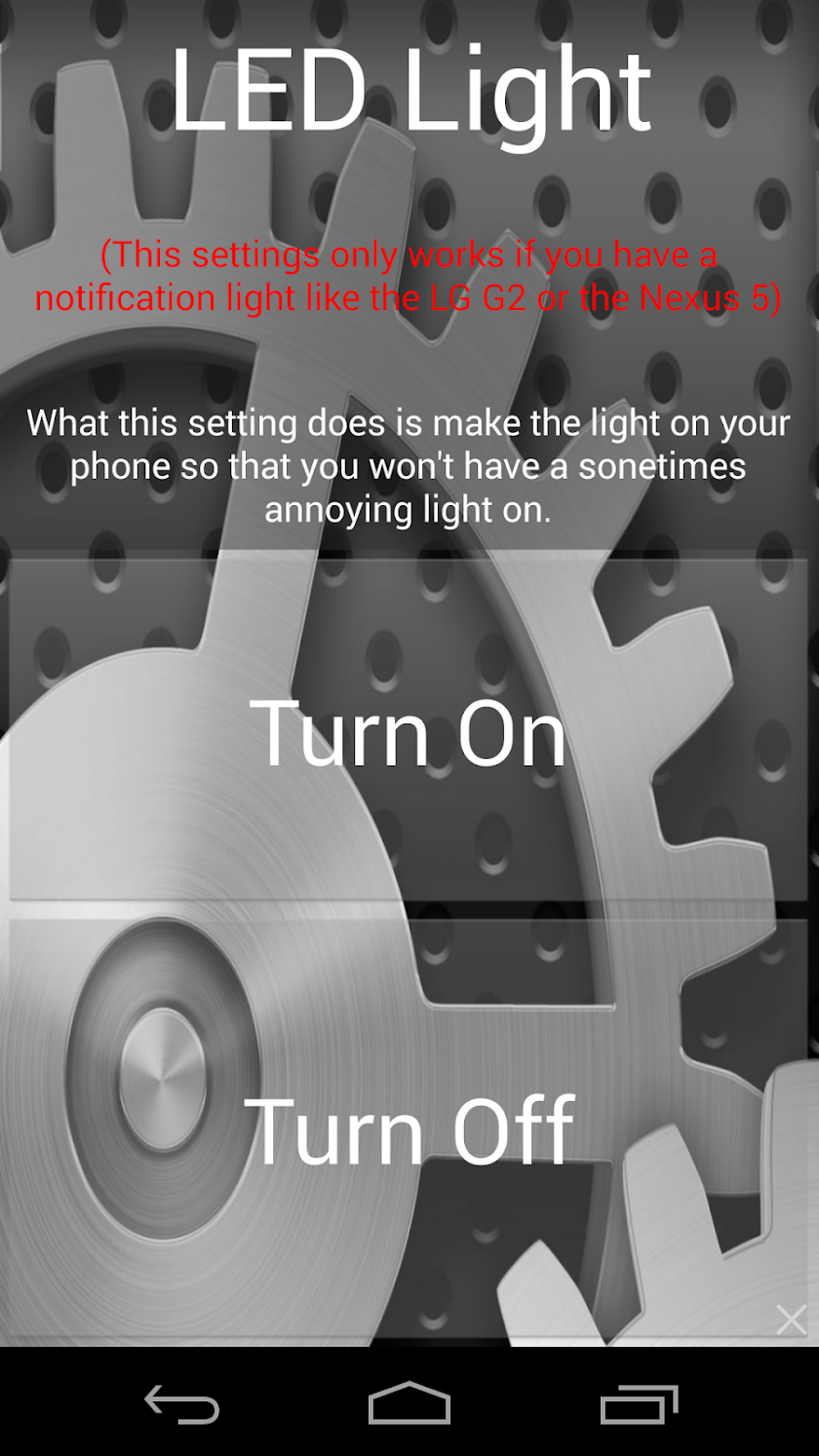 Basic Settings Plus Screen 2