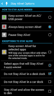 Stay Alive! Keep screen awake