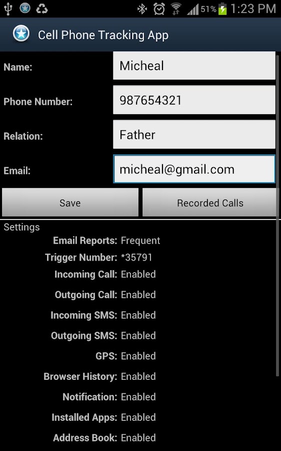 Cell Phone Tracking (Free App) - screenshot