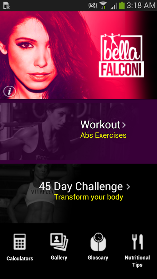 Android application Bella Falconi screenshort