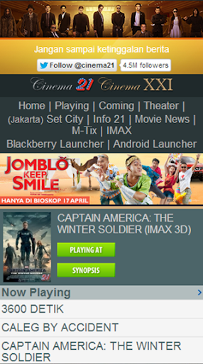 Jadwal Bioskop 21 Cineplex