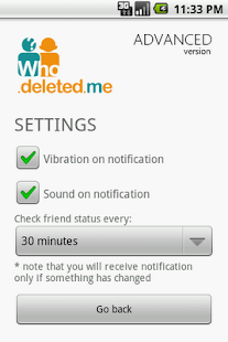 Who Deleted Me Notifier - screenshot thumbnail