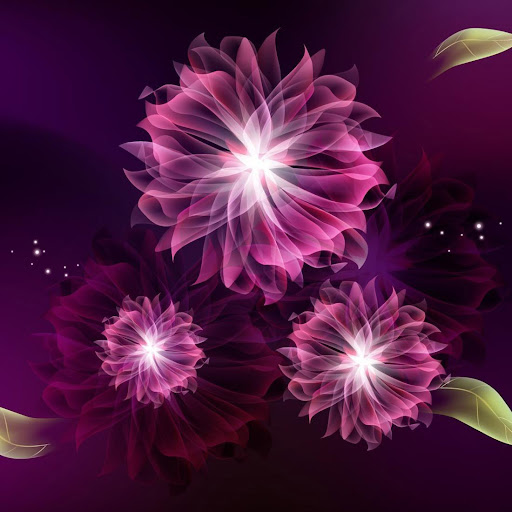 Neon Flower Live Wallpaper