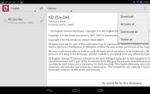 ABBYY Lingvo Dictionaries - screenshot thumbnail