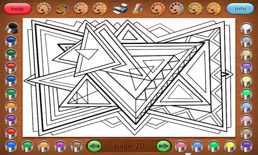 【免費教育App】Coloring Book 26: Geometric-APP點子