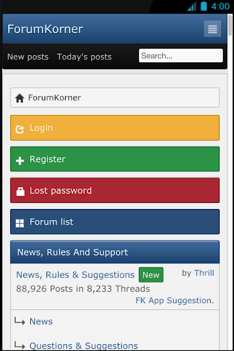 Forum Korner App