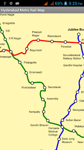 Hyderabad Metro Rail Map