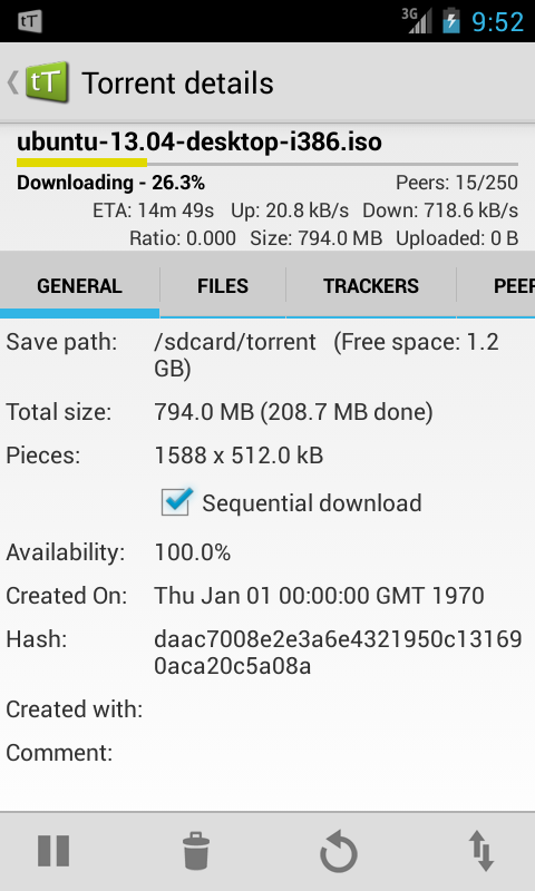 tTorrent - Torrent Client App - screenshot