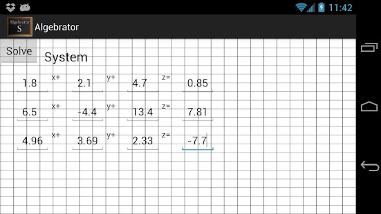Algebratic S - algebra tools Screenshots 7