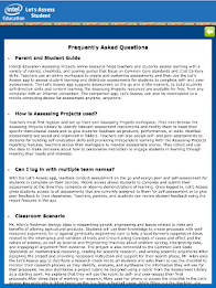 Intel® Education Let's Assess poster 11
