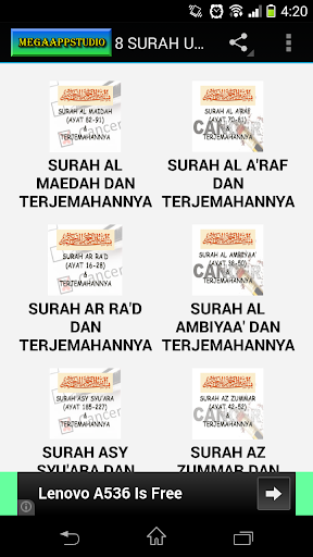 8 SURAH UNTUK PENAWAR CANCER