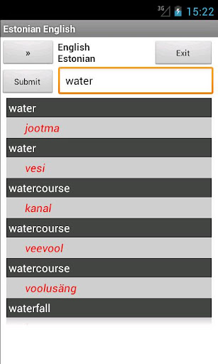 Estonian English Dictionary