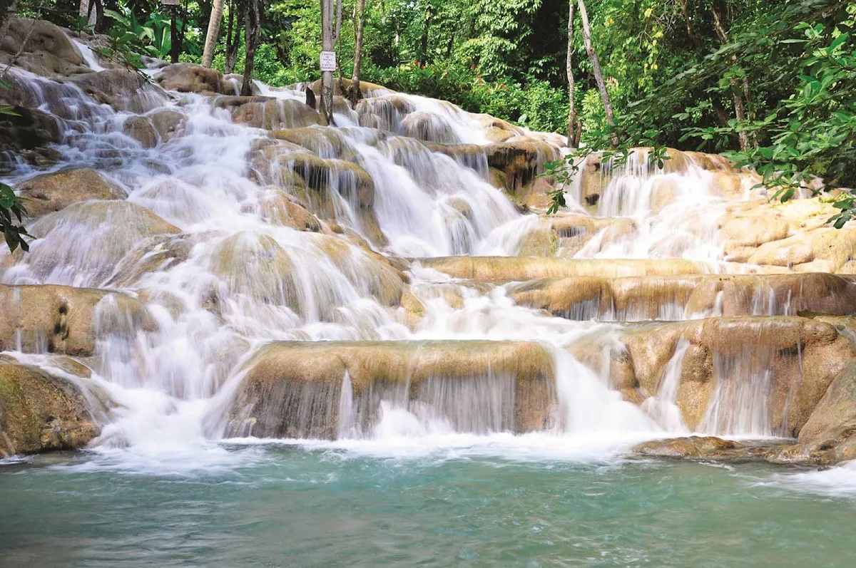 Dunns-River-Falls-Jamaica - Dunn's River Falls, the top tourist attraction in Ocho Rios, Jamaica. 