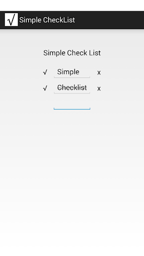 Simple CheckList